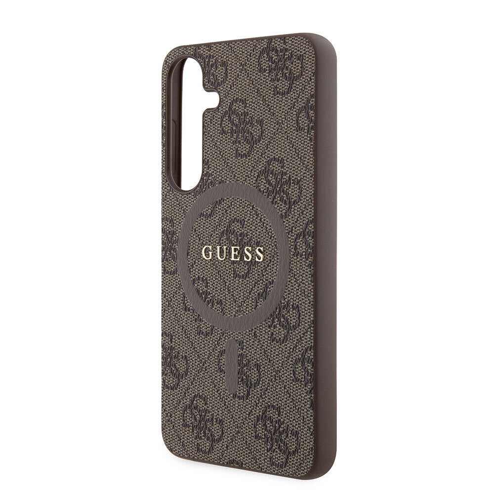 Guess Galaxy S24 Plus Orjinal Lisanslı M-safe Şarj Özellikli PU Halkalı 4G Desenli Yazı Logolu Kılıf Guess Galaxy S24 Plus Orjinal Lisanslı M-safe Şarj Özellikli PU Halkalı 4G Desenli Yazı Logolu Kılıf